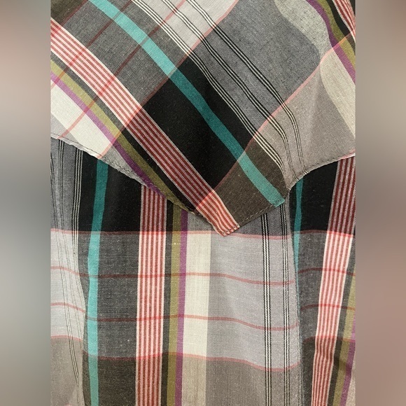 EUC Vintage Wrangler cowboy cut snap western pearl button shirt - Picture 4 of 6